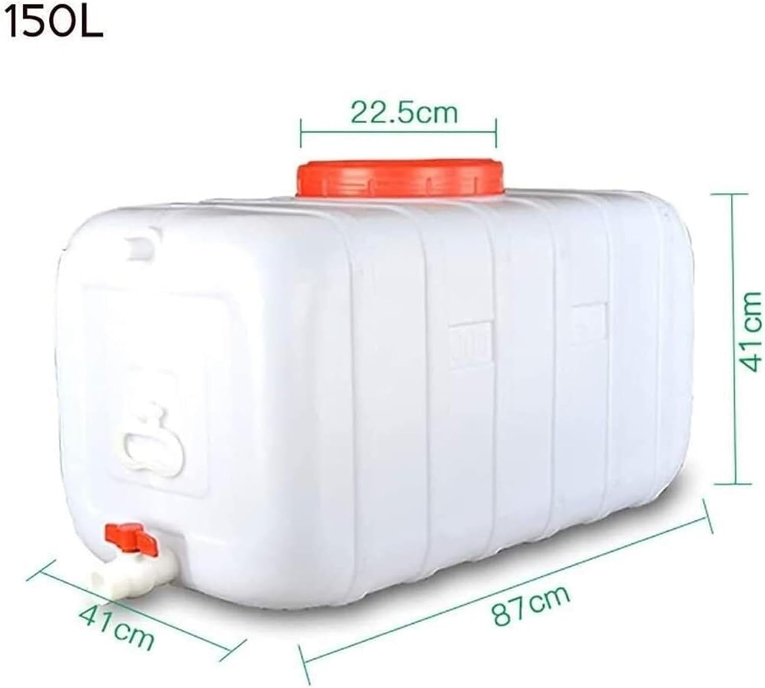 Thick Food-Grade Large-Capacity Water Tank Plastic Bucket, Large Horizontal Rectangular Tank for Household Water Storage, Camping Water Storage Tank
