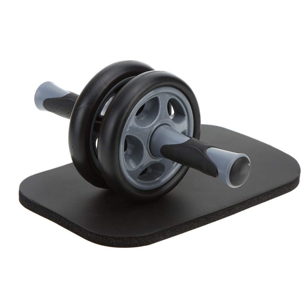 ZOUJUN Abdominal Wheel，Exercise Abdominal Exerciser AB Wheel Roller Kit Knee Pad - Perfect Abdominal Core Carver Fitness Workout for Abs - With Workout Guide (Color : Black)