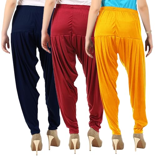 Image of Buy That Trendz Patiala Salwar for Women Relaxed Fit Viscose Patiyala Salwar Harem Bottom Pants