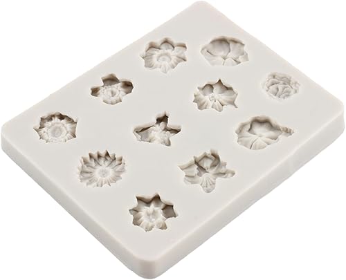 Miniatura 4 de Moldes de silicona para tartas de fondant, margarita, rosa, crisantemo y mini flores para decoración de pasteles de flores, decoración de cupcakes,