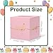 CINSOEN Light Pink Card Box with Gold Foil Design, Paperboard Card Box for Birthday Wedding Party Graduation Retirement Anniversary Valentine's Day & Baby Showers, Raffle or Money Box