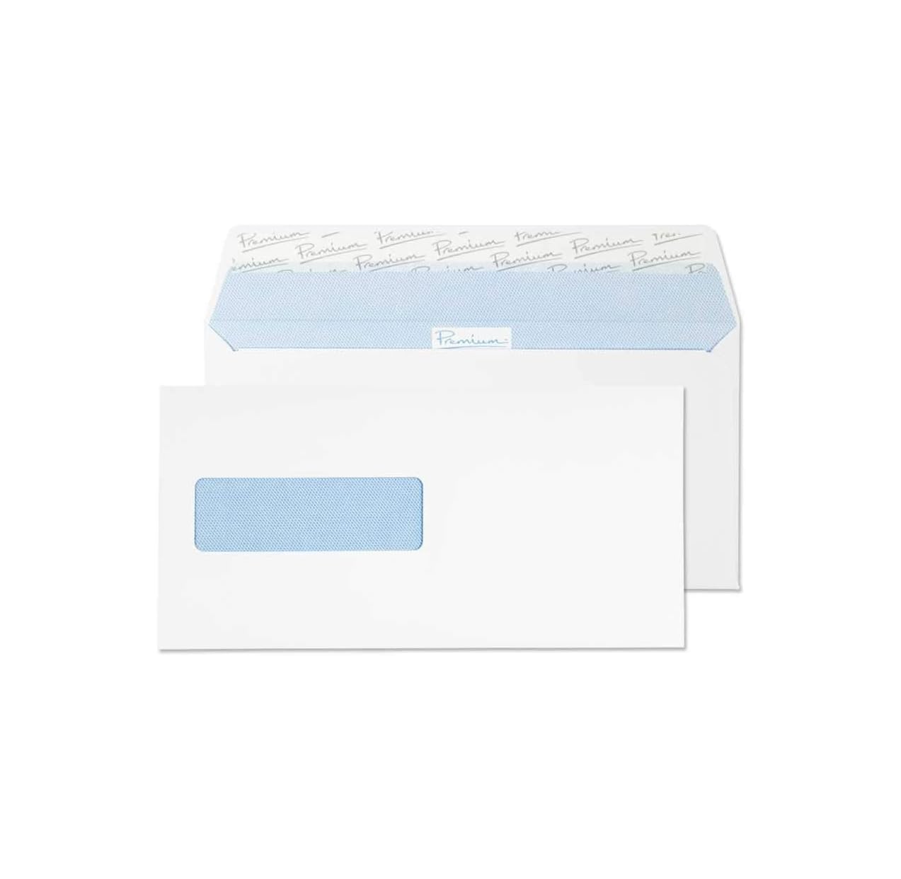Blake Envelopes Premium Office 36186NR Versandtasche Haftklebung Norwegische Fenster Ultra Weiß Wove C4 324 x 229 mm 120g/m² | 250 Stück