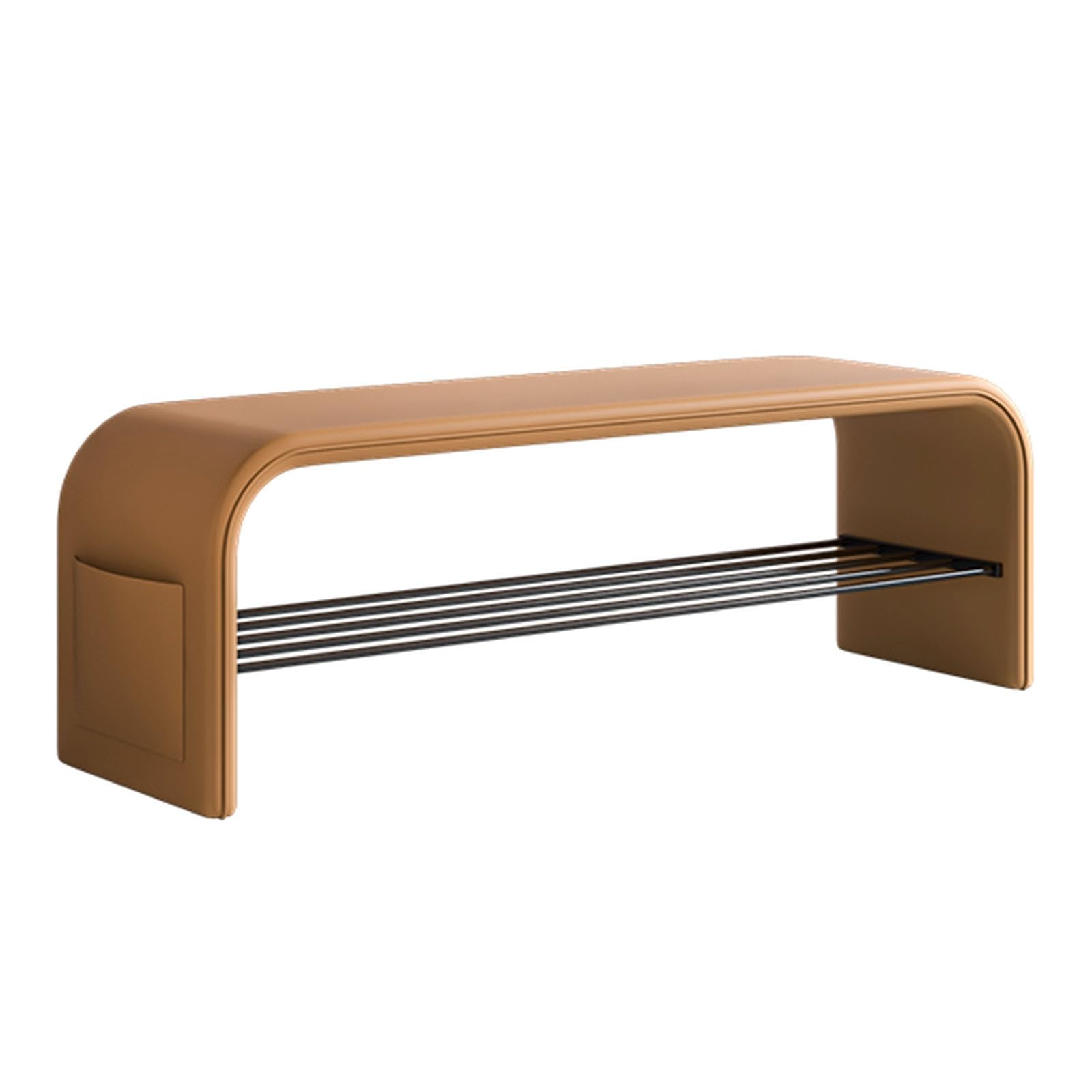 LWJSOCP Shoe Bench with Storage Leather Upholstered Entryway Bench Solid Wood Shoe Rack Bench End of Bed Bench for Bedroom Shoe nizer Cabinet for Living Room Hallway(ge60cm/23.6in)