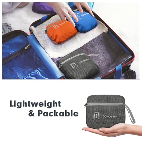 Image of ZOMAKE Ultra Lightweight Packable Backpack 25L, Foldable Hiking Backpacks Water Resistant Small Folding Daypack for Travel(Medium Grey)