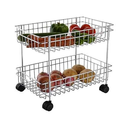 Kitchking Multipurpose Vegetable Trolly Double