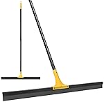 Floor Squeegee for Concrete, 30\'\' Large Rubber Broom for Tile, 59\'\' Long Handle Heavy Duty Water Wiper for Garage, Deck