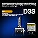 CougarMotor Xenon Headlight Replacement Bulbs - D3S - 35W 8000K (Pack of two bulbs)