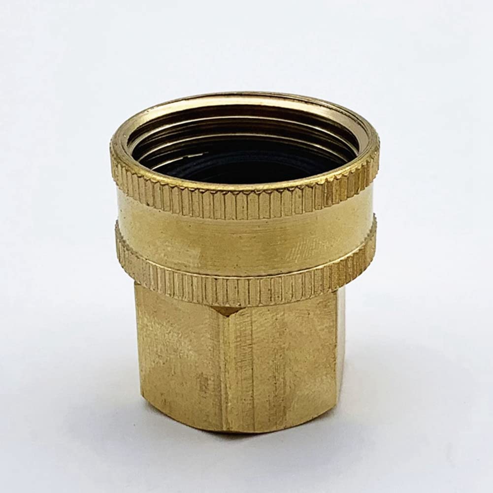 Lisher - Juego de 20 accesorios de manguera de riego con rosca giratoria de 3/4 pulgadas (1/2 pulgadas), adaptador de manguera con junta de goma
