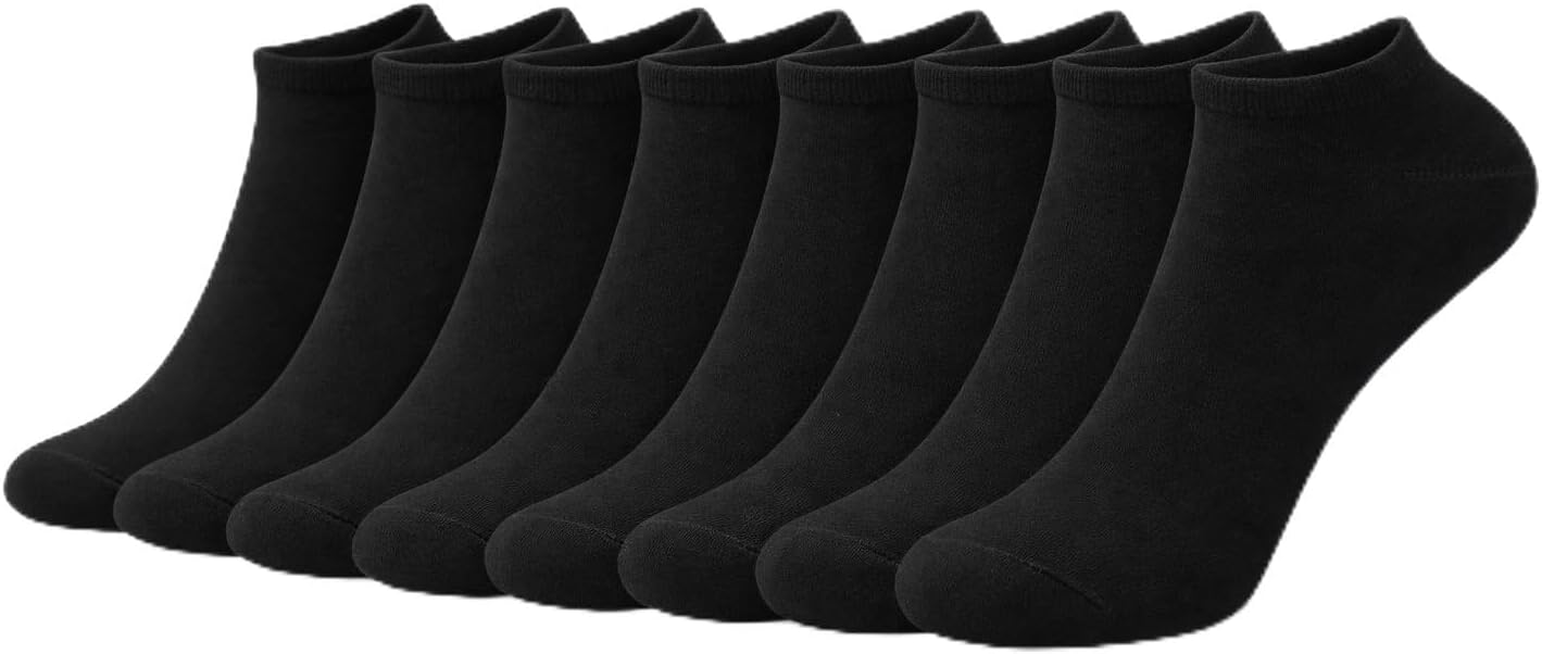 Veracco Unisex Soft Cotton Thin Low Cut Comfortable Ankle Socks That Stay Up For Women and Men 6 Pairs
