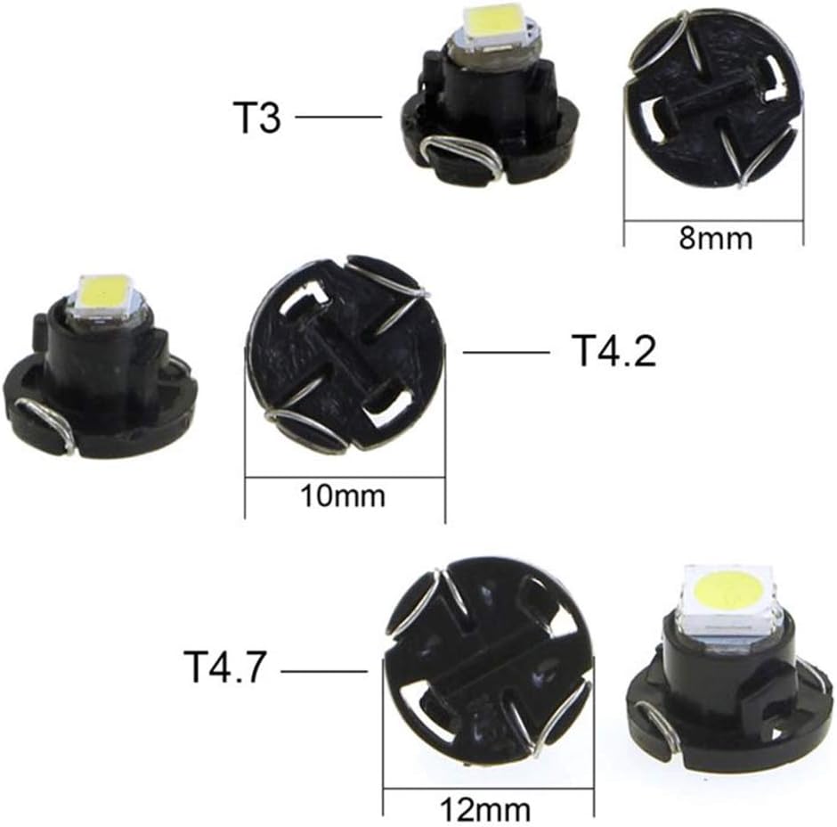 10-Pack White T4.7 Wedge Replacement Cluster Panel LED Light Bulbs
