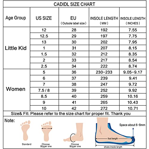 Cadidl Cheer Shoes Women Cheerleading Dance Shoes Tennis Athletic Flats Walking Sneakers For Girls White 6 (M) Us #TOP3