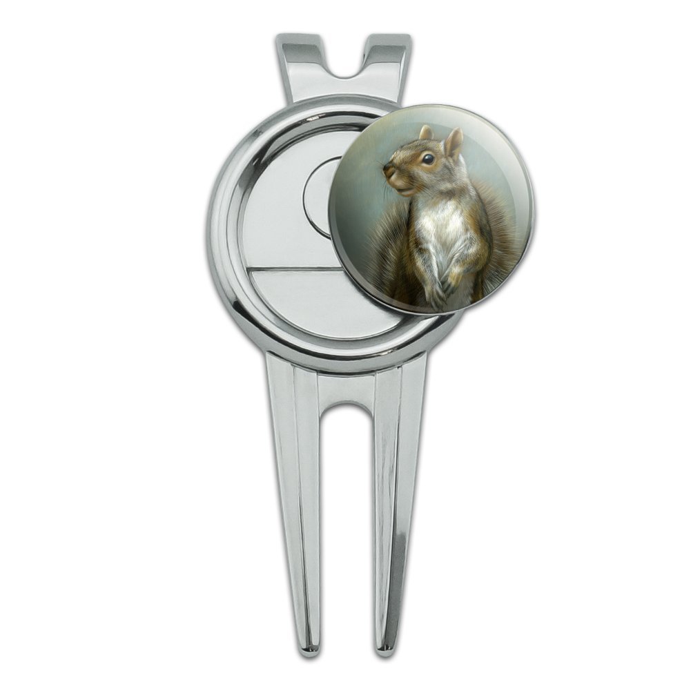 GRAPHICS & MORE Mischievous Squirrel Golf Divot Repair Tool and Ball Marker