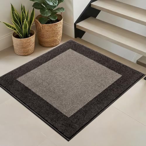 Image of Washable Area Rug 36 inch x 36 inch, Non Slip Kitchen Rug for Floor, Absorbent Entrance Rug for Dining Room, Bedroom, Living Room (Roll Packing)