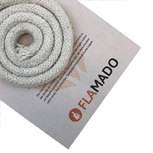 Preisvergleich Produktbild Flamado Ofendichtung / Dichtschnur (keramisch) 14mm / 4m