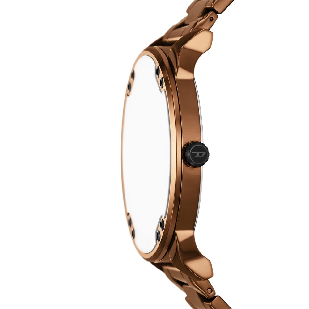Diesel Mr. Daddy Slim DZ7493 - Reloj de Acero Inoxidable para Hombre, 54 mm, Color marrón