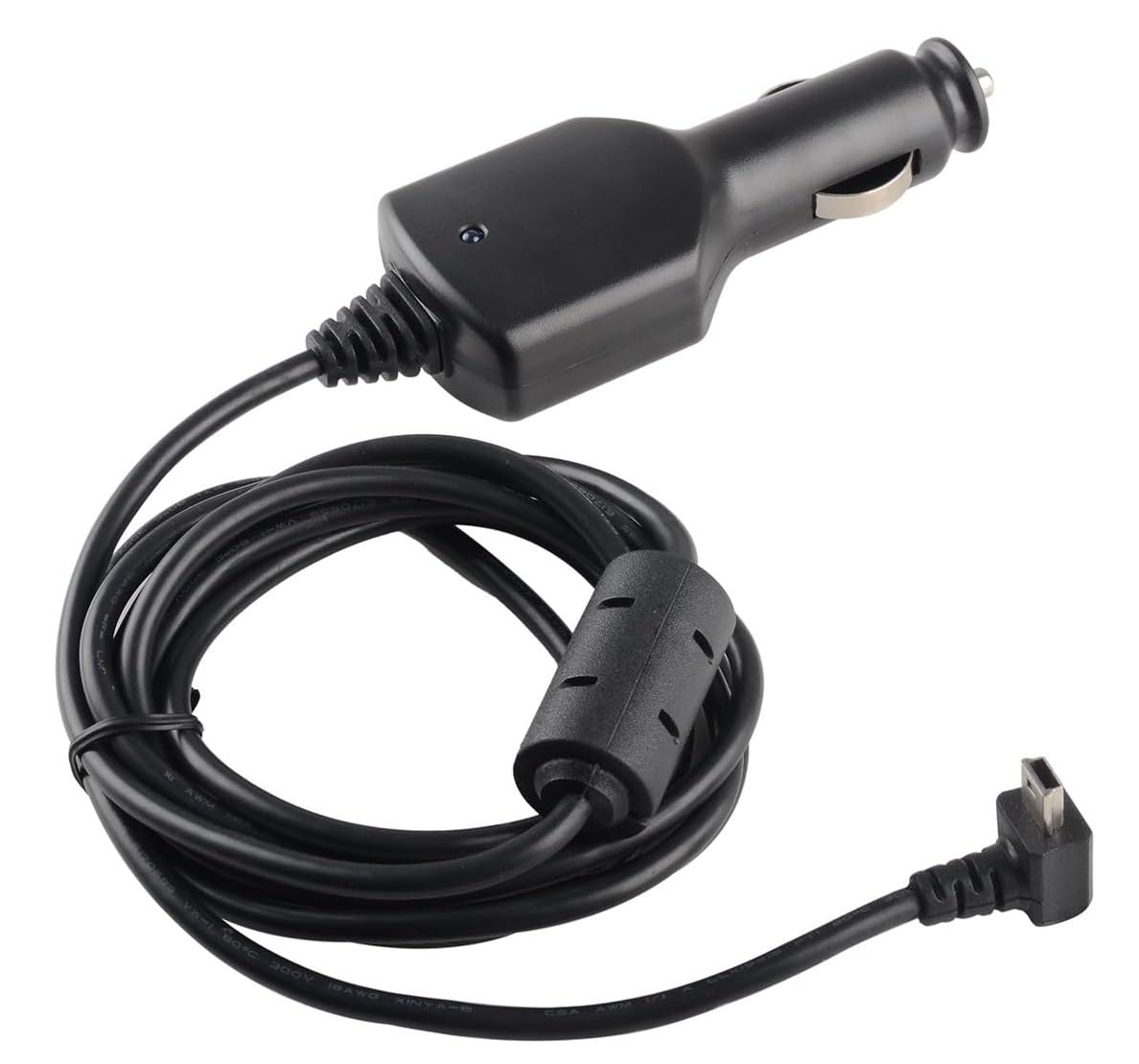 Dash Cam Charger Cable GPS Navigator Charger Cable for Car Recorder GPS Navigator MP3 Player PDA Mini USB Port Device Charging 12V Car and 24V Truck Car Power Adapter Cable