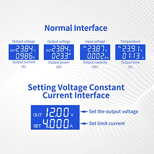 Image of ZK-4KX DC-DC Buck Boost Converter Regulator CNC Adjustable CC CV 0.5-30V Voltage Converter DIY Solar Battery Charging Power Supply Module LCD Display with Shell