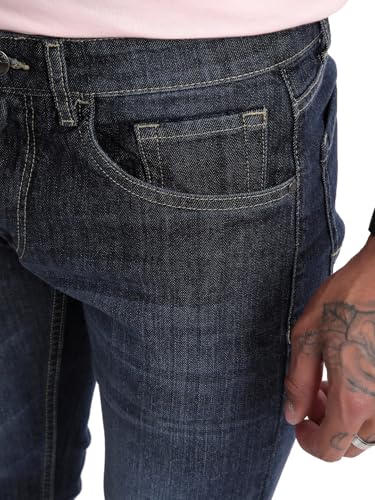 Image of WROGN Men's Cotton Stretch Jeans | Solid | Slim Fit