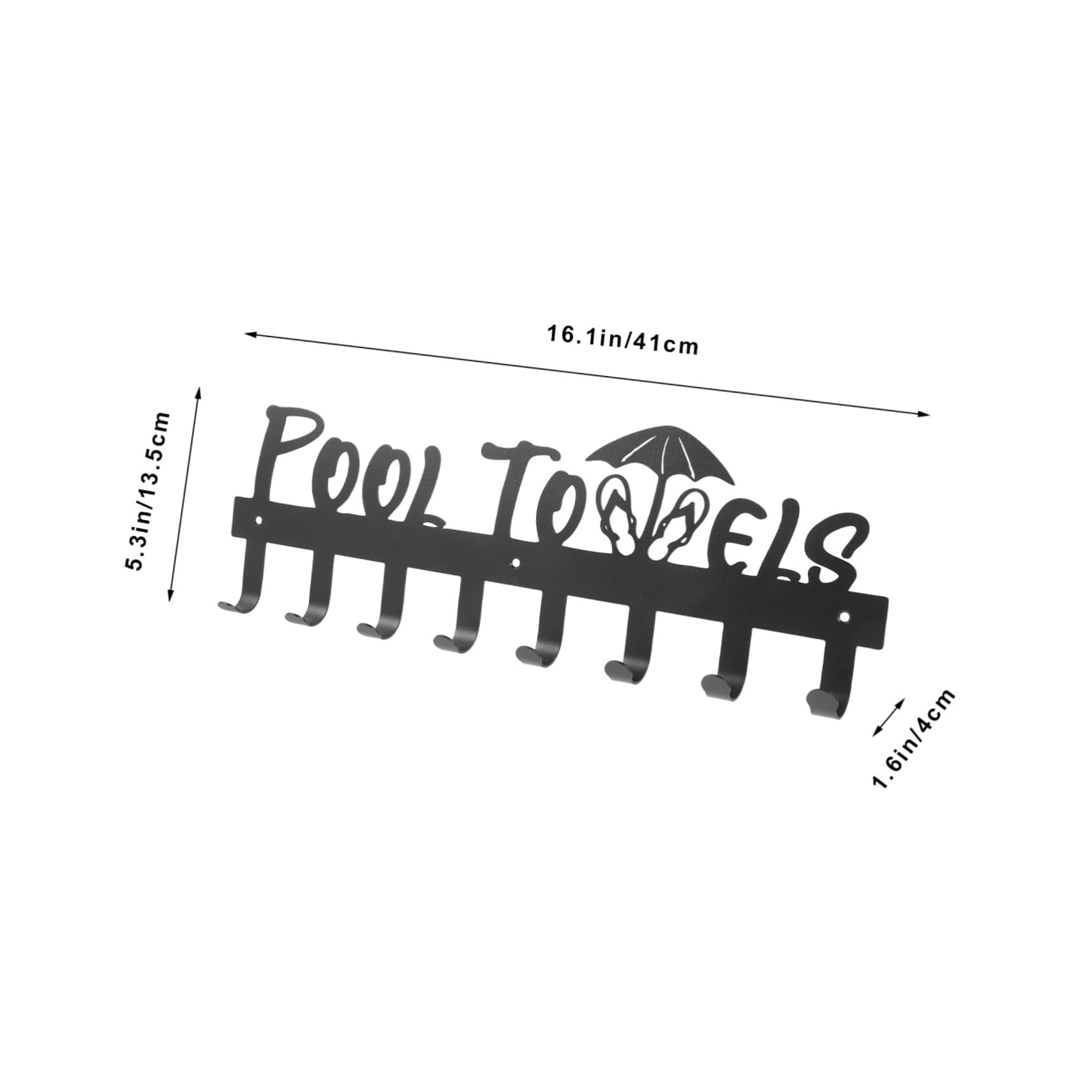 Unomor Wall Mounted Towel Hook Rack Sturdy Towel Hooks for Coats Hats Robes Keys Minimalist Design Easy Installation for Entryway Bathroom Living Room