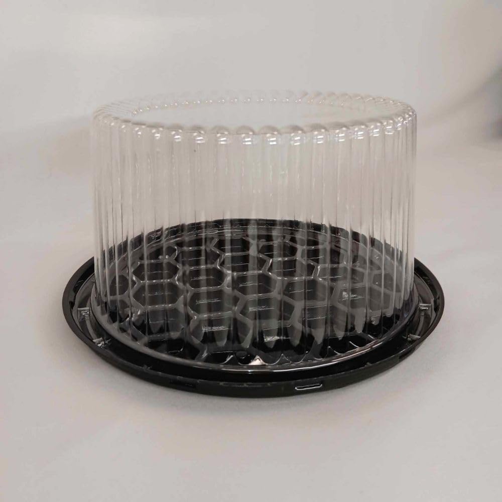 9" Plastic Disposable Cake Containers Carriers with Dome