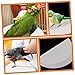 TOBBOMEY 100pcs Parrot Cage Liner Absorbent Birdcage Cushions for Cleanliness and Comfort Convenient and Breathable for Pet Birds
