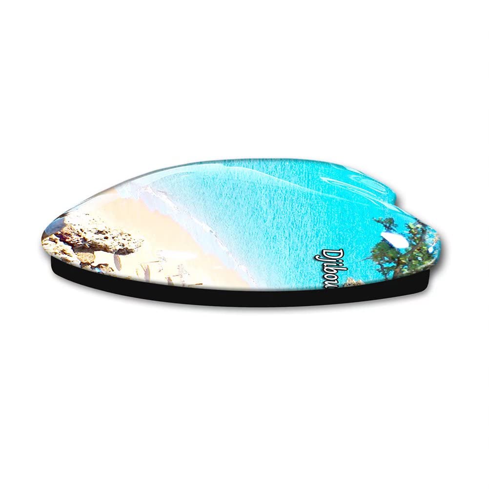 Magnete Frigorifero Visby Svezia - Souvenir Di Viaggio A Forma Di Cuore In Vetro, 5.1 X 4.5 Cm, Regalo Originale - 3