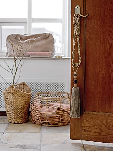 Creative Co-Op Bankuan Braided Oval Toilet Paper Wood Bar Bathroom Basket, Natural #TOP2