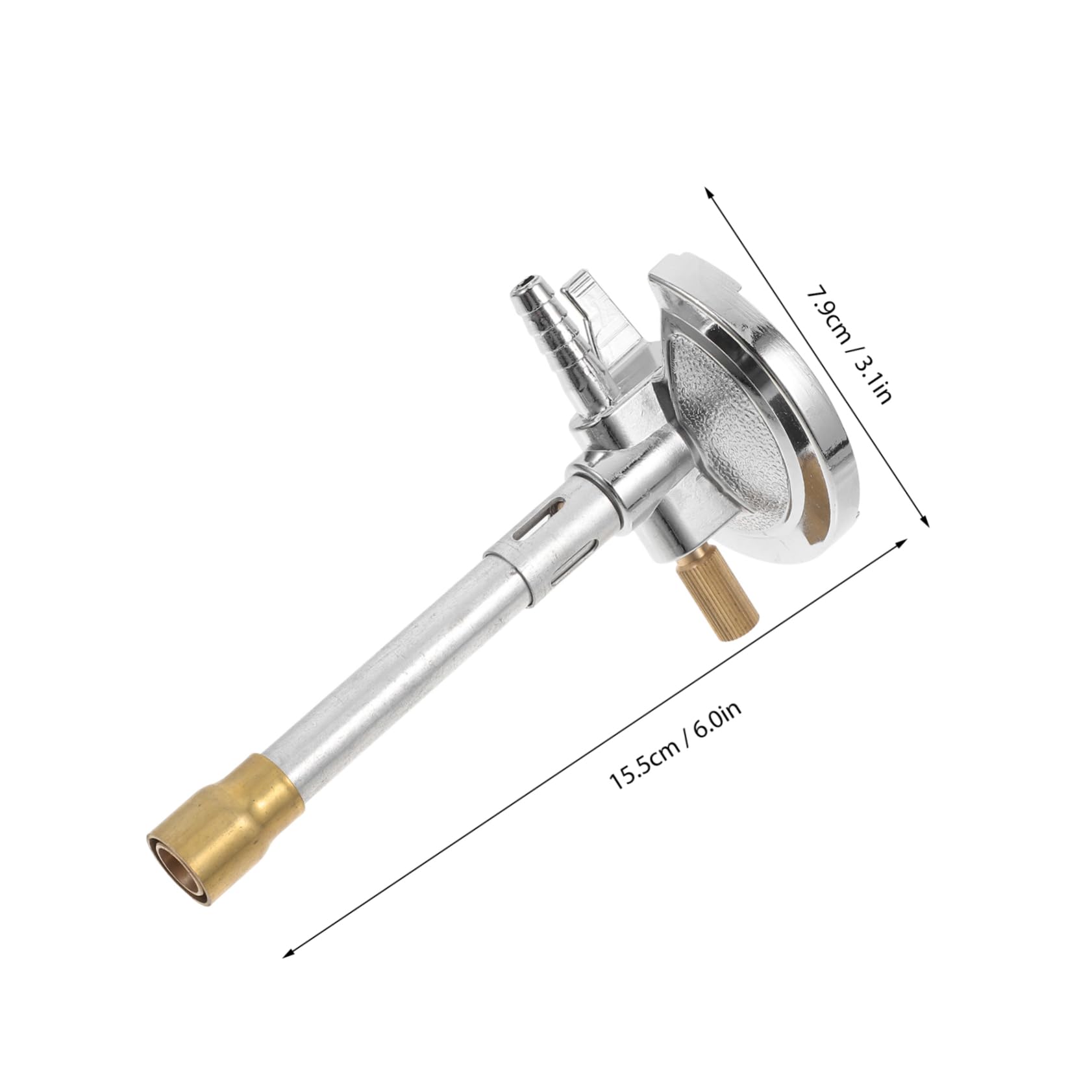 Alipis Becco Bunsen a Gas Propano Naturale, Bruciatore in Lega Di Zinco Con Regolazione Sicura Del Flusso e Stabilizzatore Di Fiamma, Dispositivo Antiribaltamento Per Uso Laboratorio e Riscaldamento