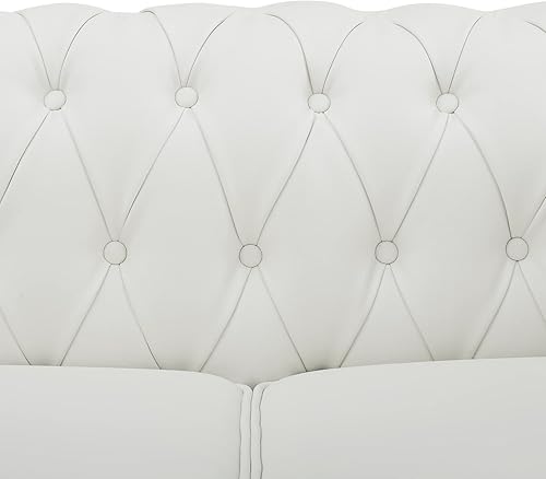 Miniatura 7 de Naomi Home Emery Chesterfield - Juego de sofá color blanco