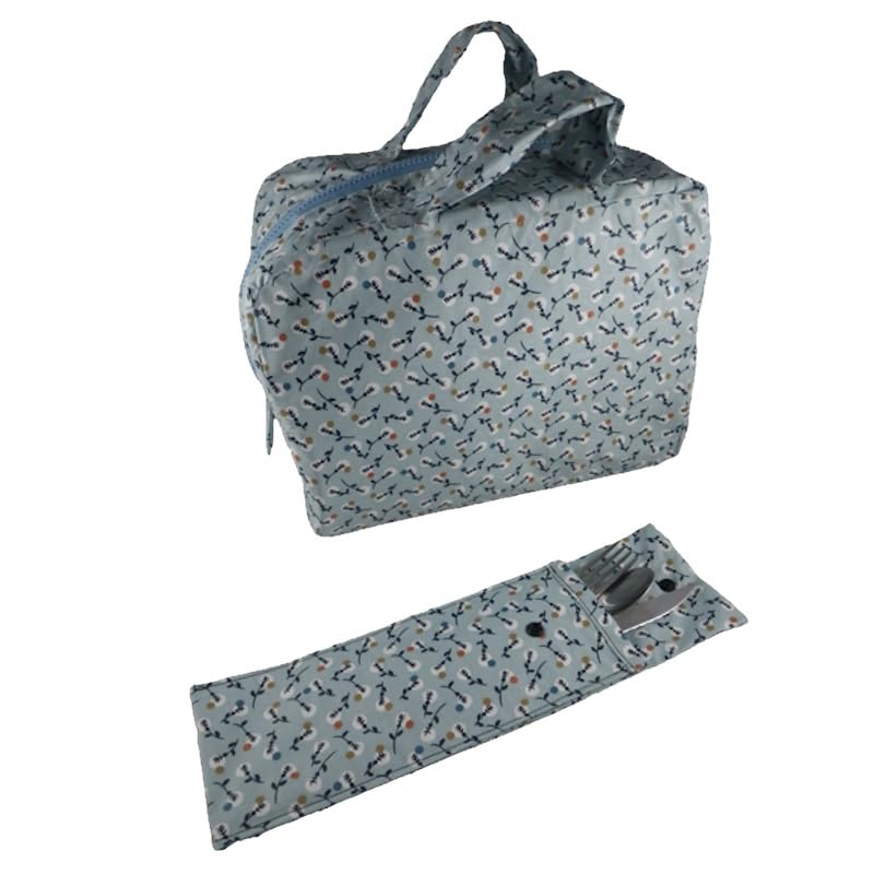 Lunch bag isotherme bleu avec isolation thermique haute densite