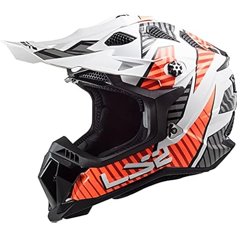 LS2 Casco Cross Moto Subverter Astro White Orange L Cover