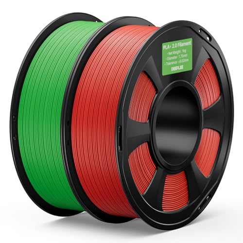 DEEPLEE PLA Plus 1.75mm Filament Red/Grass Green 2kg Bundle