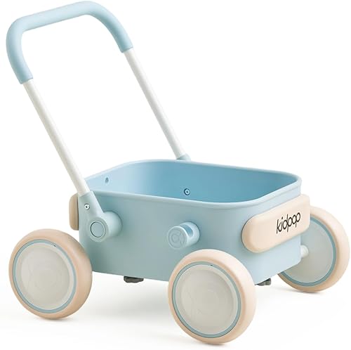 Miniatura 14 de PULA - Andador de empuje para bebé con ruedas, carrito para niños pequeños para bebés que están aprendiendo a caminar, juguetes para bebés de 6 a 12
