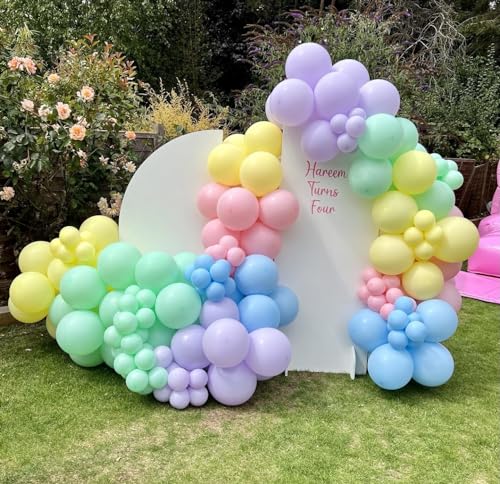 Image of KBZVNAF Pastel Latex Party Balloons 50 Pack 12 inch