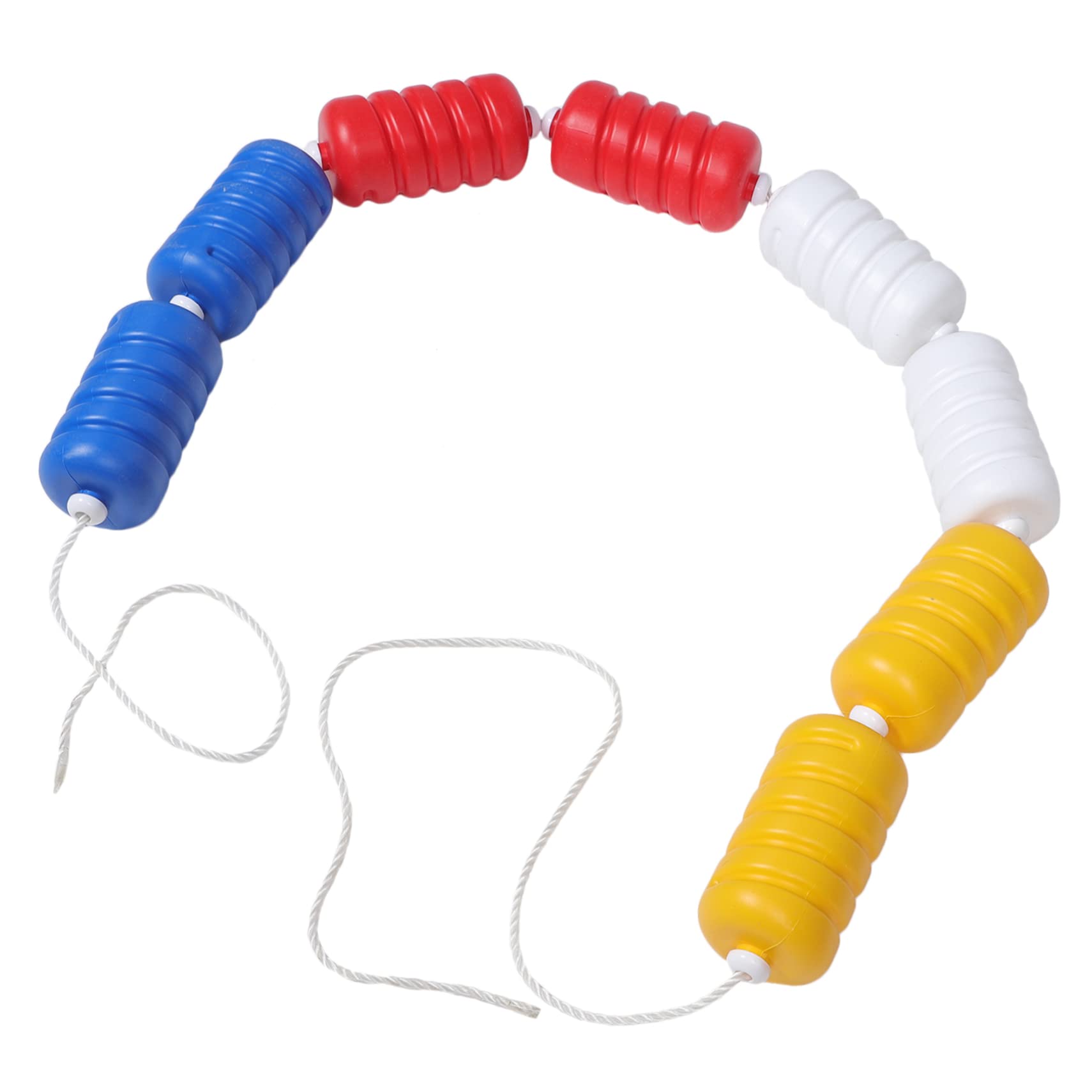 Cuerda de Seguridad Flotante para Piscina con Flotadores de Plástico en Espiral y Forma Hexagonal para Dividir Carriles y Zonas de Natación