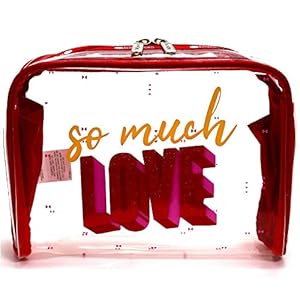 LeSportsac レスポートサック ポーチ 3265 CLEAR X-LG RECT COSMETIC F621 SO MUCH LOVE [並行輸入品]