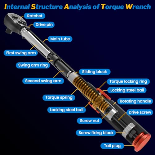 GIREORAN 50PCS Bike Torque Wrench Set