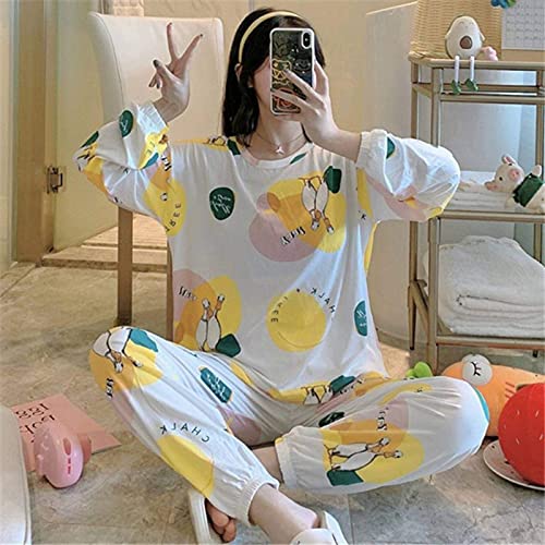 Pyjamas dames coton ample contre le froid homewear chaud