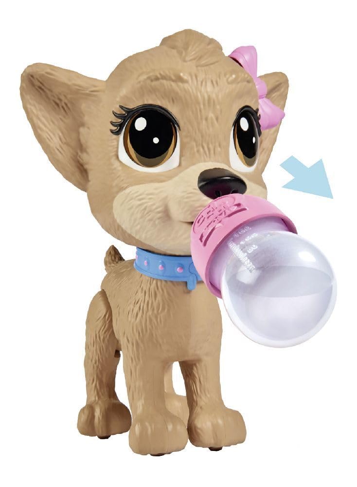 Simba 105893460 ChiChi Love Pii Pii Puppy Szczeniak 20 cm, piesek sikający, chodzi na smyczy, szczeniak z bajki dla dzieci od 3 lat