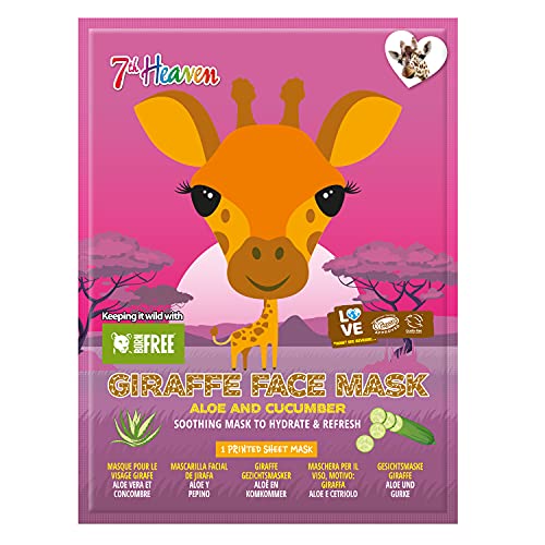 7th Heaven Born Free Giraffe Face Mask Enriched with Cucumber and Aloe Vera