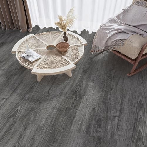 Image of Art3d 30-Pack Peel and Stick Flooring Wood Planks, 12 x 12 in, Grey Oak