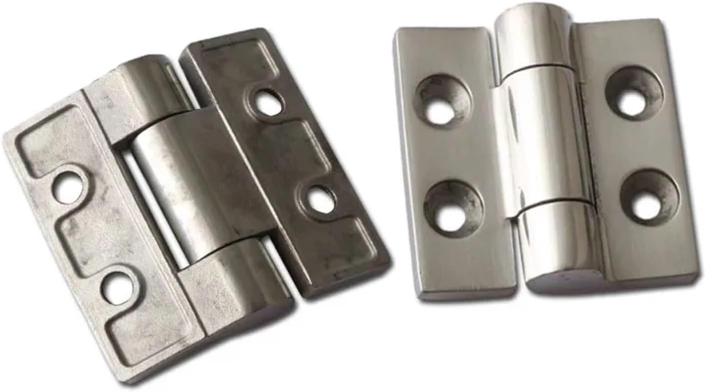Industrial Cabinet Hinge Stainless Steel Distribution Box CL148-2 Mechanical Cabinet Door Hinge 1Pcs(Drawing-Stainless)