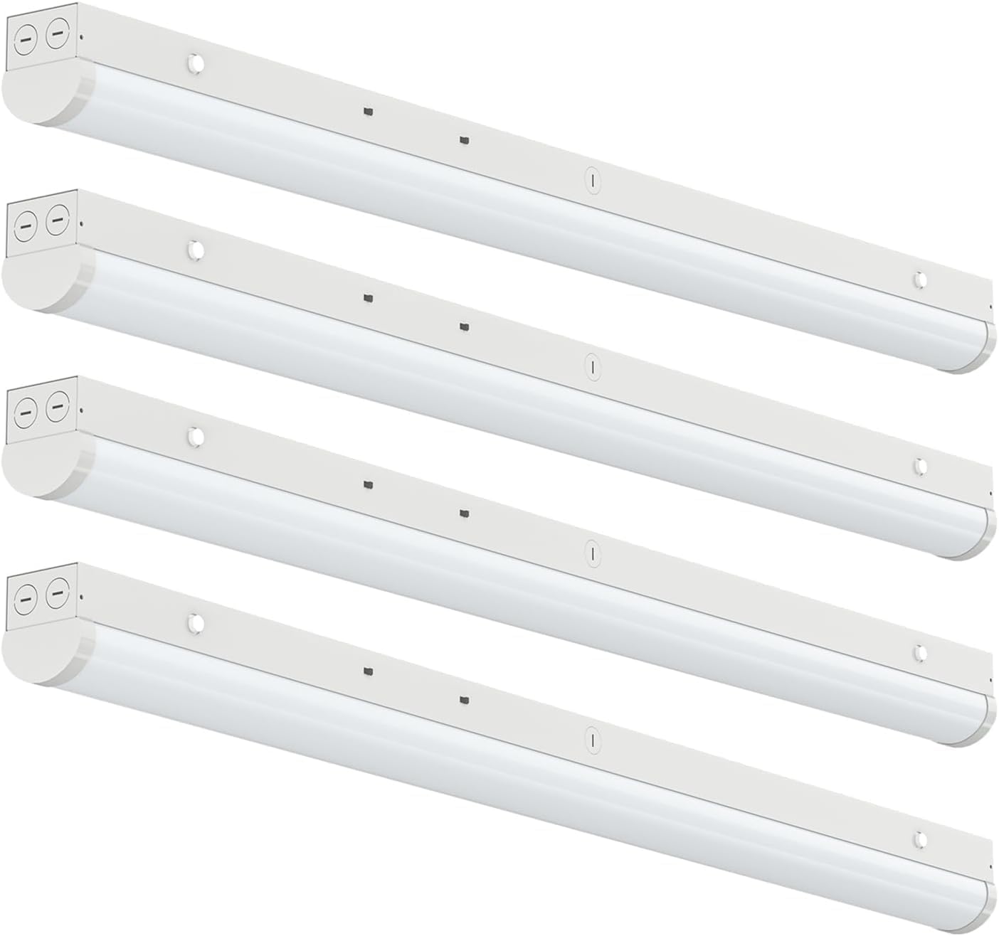 4ft led linear strip light, super bright 4 foot led shop lights 70w 60w 50w 40w 30w/6cct 3000k-6500k selectable, flush mount or hanging 0-10v dimmable commercial garage ceiling light, etl dlc(4 pcs) 4ft linear strip light-4pcs