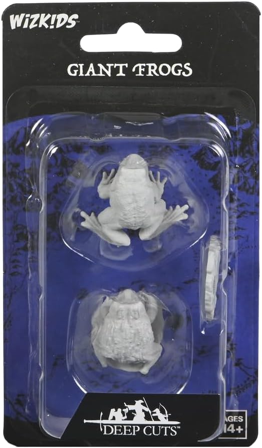 WizKids Deep Cuts: Giant Frogs | Unpainted Miniatures