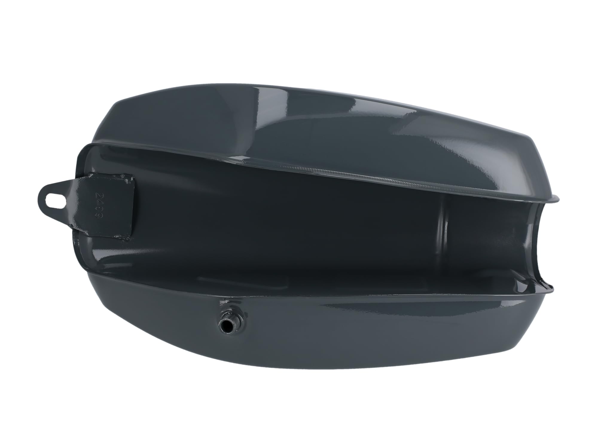 Set: Tank + Seitendeckel, Grau RAL 7011 - für Simson S50, S51, S70