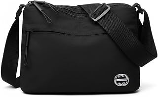 WildHorn Women’s Crossbody Sling Bag For Everyday Use, Nylon Shoulder Bag with Zipper Pockets, Adjustable Strap, Water Res... Price In India