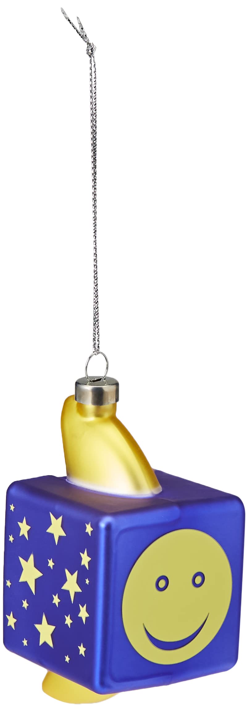Alessi Mooncube GJ02 8 Vintage Design Moon Christmas Decoration, Hand-Decorated Blown Glass, Multi-Colour - Image 2