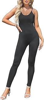 Amilia Womens Spaghetti Strap Bodycon Tank One Piece Jumpsuits Rompers Playsuit