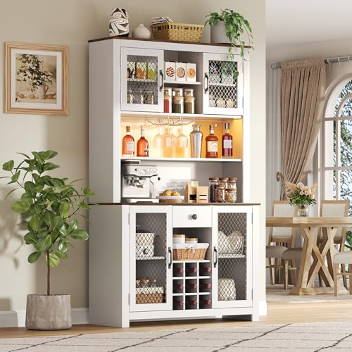 Soporte de vino freestanding para 9 botellas blanco miniatura 5