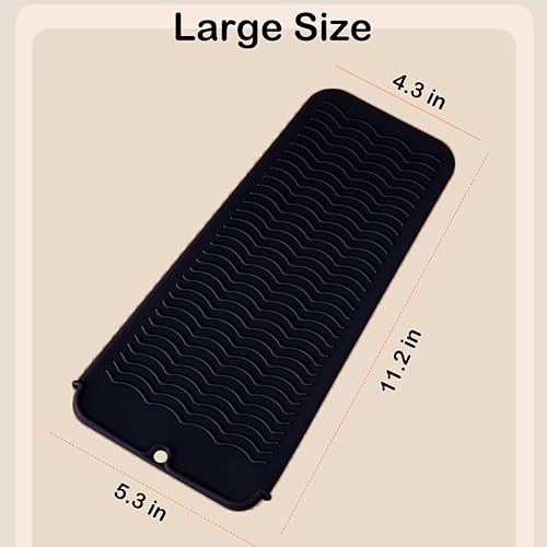 Miniatura 2 de 2 bolsas profesionales de silicona resistente al calor para rizador, plancha plana y otras herramientas calientes, alfombrilla de viaje portátil y